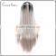  express hot selling hair wig ombre grey synthetic lace front wig for women