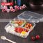 Clear plastic food container disposable fast food lunch container