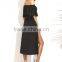 Bodysuits latest fashion design women clothing Black Off The Shoulder Jumpsuit With Skirt Overlay