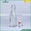 500ml hot selling Transparency borosilicate glass drinking bottle with red cap