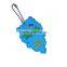 custom design silicone rubber purse hanging key chain