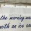 Words Polyester Shower Curtain HSR0025