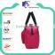 Simple pink cheap women nylon travel bags with out pocket