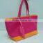 Fashion waterproof pink pvc beach style tote bag