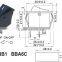 toy switch,4p IP54 waterproof rocker switch with lock,IP65 waterproof 4p locked rocker switch