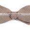 2016 hot sale pre-tied skinny checkered cotton linen woven jacquard bow ties for man