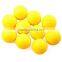 10pcs Yellow Soft Elastic Indoor Practice PU Golf Balls Training Aid