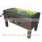 Heavy duty MDF coin operated foosball soccer table glass top table football