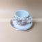 220cc top grade thick ceramic tea cup and saucer fine porcelain tea cup sets coffee cup sets