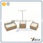 Online wholesale white PU leather earring display stand for exhibition