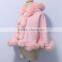 cashmere cape for women with fox fur trim CC63