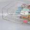 acrylic storage box with 3 drawers / clear acrylic cosmetic organizer