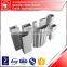 White anodized 6063 t5 aluminum of industrial profile for construction