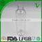 PET clear empty boston round 8oz plastic lotion bottle