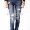 Distressed Denim Skinnies women skinny denim jeans (LOTX254)