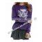 Girls' Leisure Purple Fleece Sweater with white logo printed