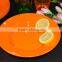 Round 8 inches deep plastics dinner plate