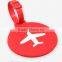 2016 Custom Gift Airplane Soft PVC Plastic Luggage Tags
