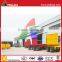 Full Type Flatbed Skeleton 20FT Shipping Container Dolly Transport Trailer With Turntable Drawbar
