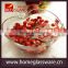 fruit Tray crystal 5 inch apple shape glass bowl for salad