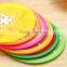 Silicone OEM coaster,round shape mats for wine glasses