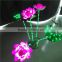 Plastic holiday decoration lotus flower led light for outdoor