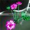 Plastic holiday decoration lotus flower led light for outdoor