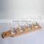 LFGB,FDA,CIQ,SGS Certification and Eco-Friendly Feature Shot Glass Set With Wooden Tray