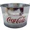 Large Metal Tub Farm Fresh Container Oval steel Bucket Galvanized Bins Ice Buckets For Beer