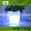 Rechargeable colorful LED plastic lighting flowerpot