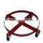 300kg heavy duty material handling tool round barrel steel oil drum dolly