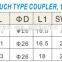 22SF 23SF 24SF Nitto type quick coupling one touch high quality Japan quick coupler steel coating chrome female thread