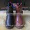 GZY stock lot high quality children leather boots
