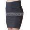 New Design Stretch Fabric Simple Cotton Mini Skirt Basic Plain Skirt