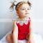 Red Girls baby clothes unique baby boy names romper images 100% cotton pantskirt