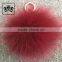 Fashionable pom pom ball real fox fur balls keychain gadgets