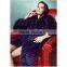 YR573 Euro Style Luxury Genuine Silver Fox Fur Overcoat