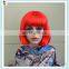 Cheap Short Bob Red Synthetic Carnival Party Wigs HPC-0036