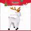 Plush white lifelike christmas reindeer stuffed toy