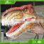 Life size animal head sculpture animatronic dinosaur head wall decoration