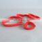 6pcs heart shaped red plastic cookie cutter