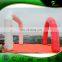 PVC 0.9MM Sealed Air Inflatable Arch, U shaped White Arch Door With Brand Printing