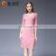 Universal V - neck 2016 Japan Famous pleated clothing slim layered pleated skirt dress