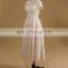 Short sleeve crystal beads for short wedding dress 2007 lace Wedding Gown