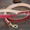 Customized handmade leather dog collar and leashes