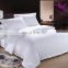 Hotel bedding sett/bedding sheet/ white cotton jacqaurd bedding set