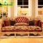 Italy home furniture fabric sofa/living room furniture 3 seat wood carving velvet sofa set