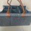 Multi function portable felt baby diaper caddy bag with removable divider