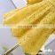 Yellow Flare Sleeve Girl Dress 2020 Summer New Style Cotton Causal Dress Kids Clothes