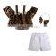 Kids Baby Girls Clothing Set Infant Cotton Clothes Off - shoulder Tops + Denim Pants Girls Outfits Sets